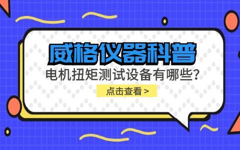 威格儀器-電機(jī)扭矩測(cè)試設(shè)備有哪些？插圖