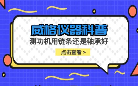 威格儀器-測功機用鏈條還是軸承好插圖