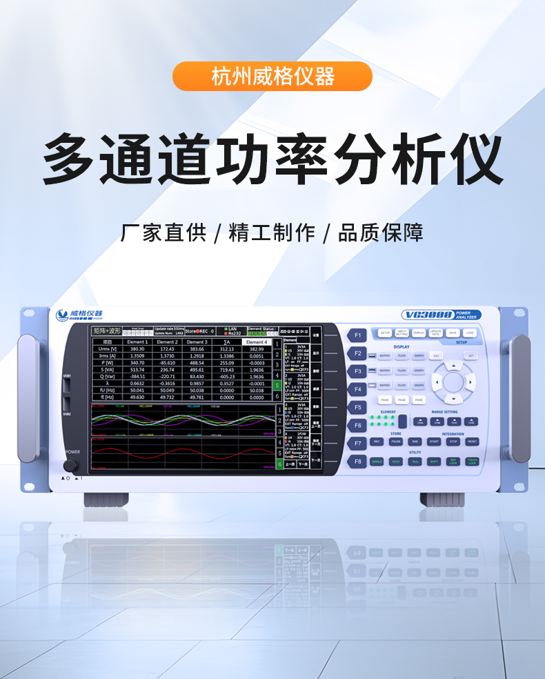 威格新品-VG3000系列多通道，多功能、高精度功率分析儀 廠家直銷(xiāo) 質(zhì)量保障插圖